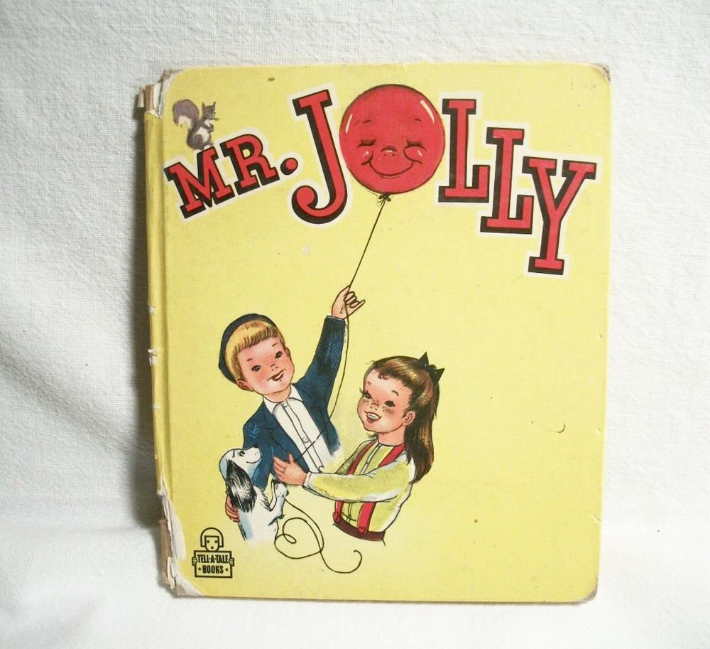 Mr Jolly Children's Story Book VTG 1948 Tell a Tale Collectible Jr Elf Book