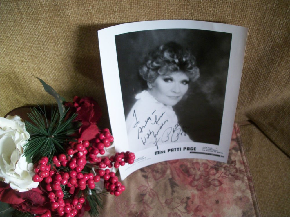 Patti Page Autographed Photograph 1981 Country Western Singer Concert Souvenir