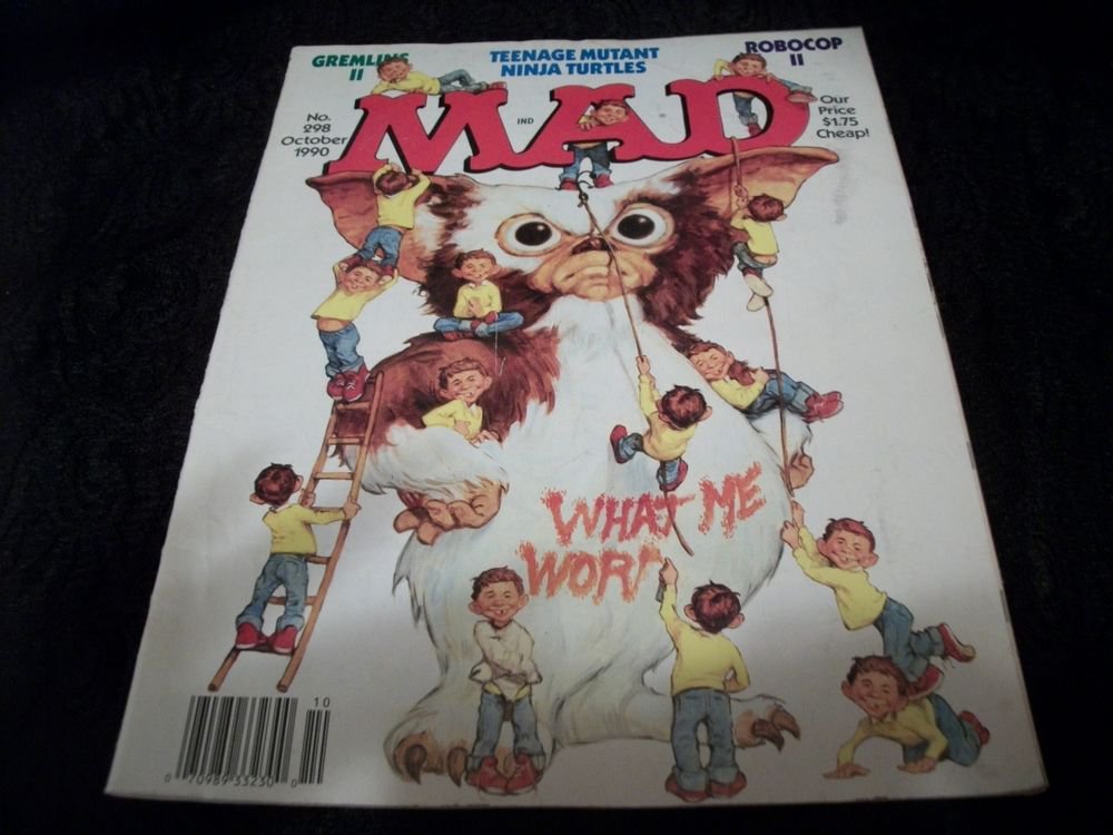 MAD Magazine VTGOctober 1990, Edition 298 Alfred E Neuman Spoof Satire Comic