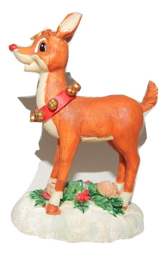 Rudolph the Red Nosed Reindeer Figurine Christmas Collectible GT Merchandising
