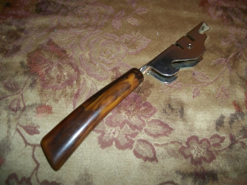 Antique Kitchen Tool VTG Can and Bottle Opener Knife Sharpener Home Bar Gadget