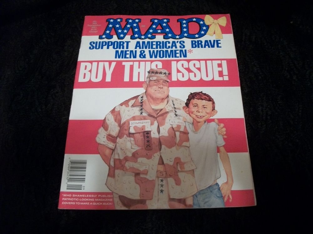 MAD Magazine September 1991Edition 305 VTG Alfred E Neuman Spoof Satire Comic
