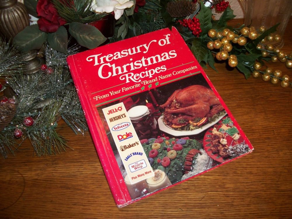 Treasury of Christmas Favorite Brand Name Holiday Recipe Book VTG 1991 Cookbook