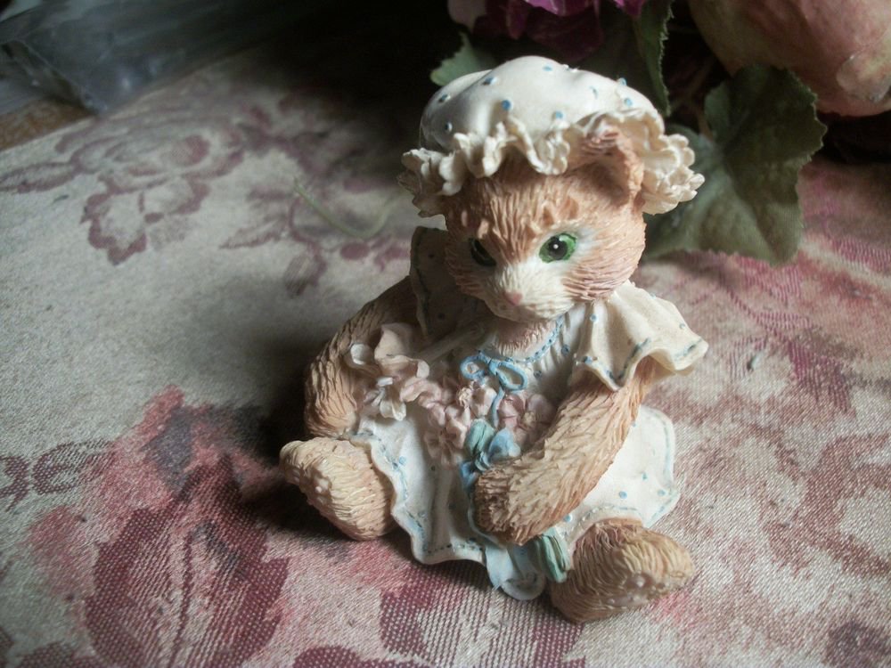 Calico Kittens Cat Figurine Priscilla Hillman VTG Enesco Numbered Collectible