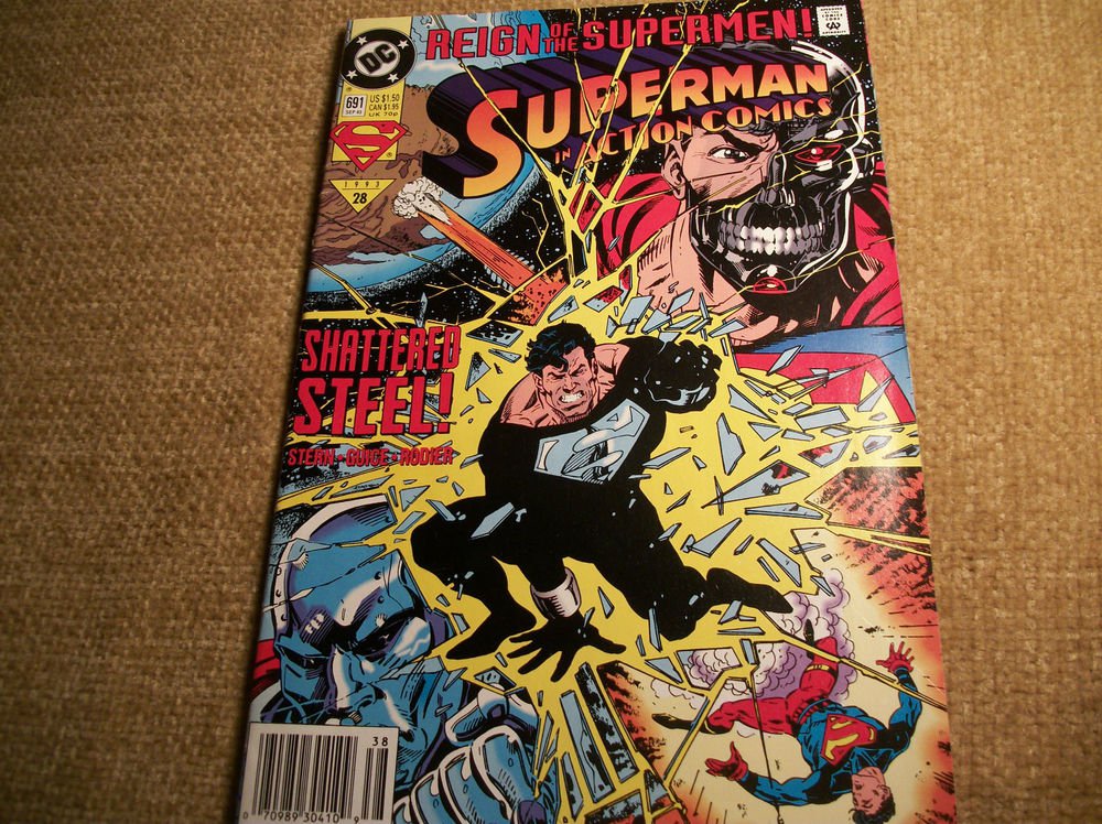 DC Superhero Comic Book SUPERMAN in Action Reign of the Supermen Sep 1993 No 691