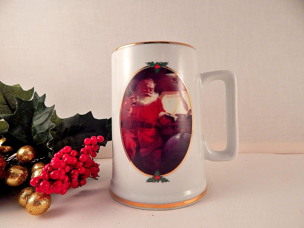 Coca Cola Christmas Mug Haddon Sundholm Coke Santa Claus Collectible Coffee Cup