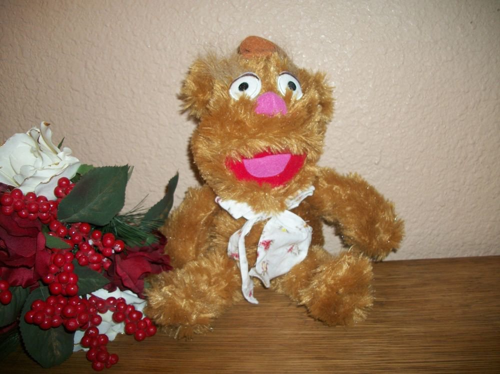 Fozzie Stuffed Animal 13" Muppets Bear Sesame Street Plush RARE 2007 Toy Factory