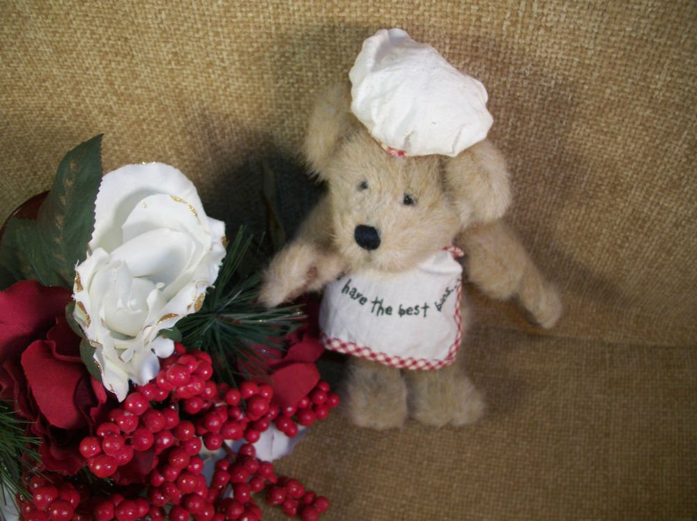BOYDS Cookie Bearchild Bear Plush Stuffed Animal Apron Baker Bear Retired 903009