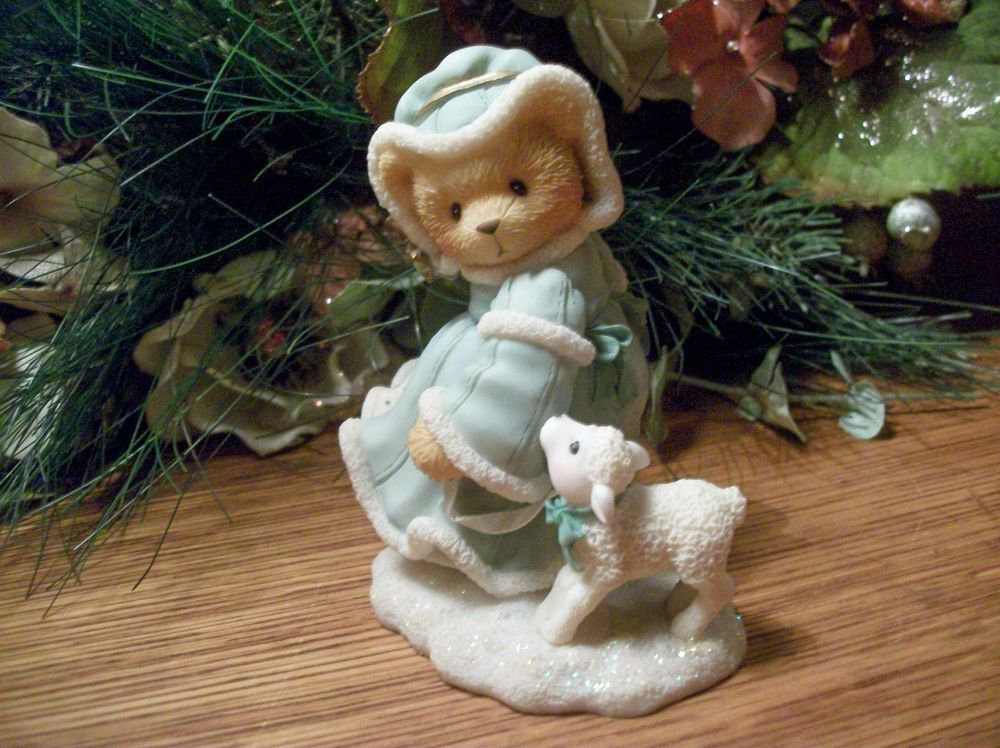 Cherished Teddies Joy to the World Christmas Bear Figurine Priscilla Hillman