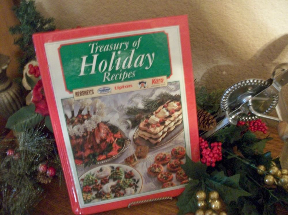 Treasury of Holiday Recipes VTG 1996 Christmas Cookbook Brand Name Recipes Gift