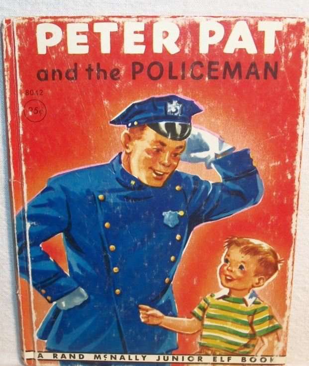 Peter Pat & the Policeman Childrens Story Book VTG 1948 Collectible Jr Elf Book