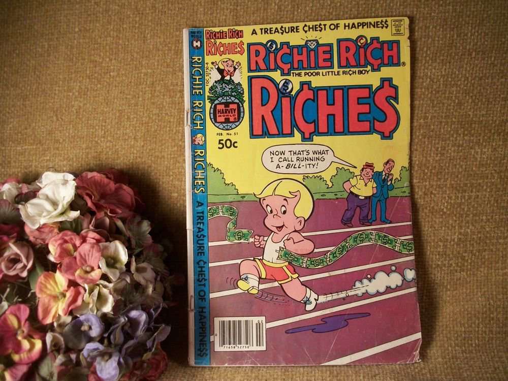Harvey World Comic Book Richie Rich Poor Little Rich Boy VTG Collectible