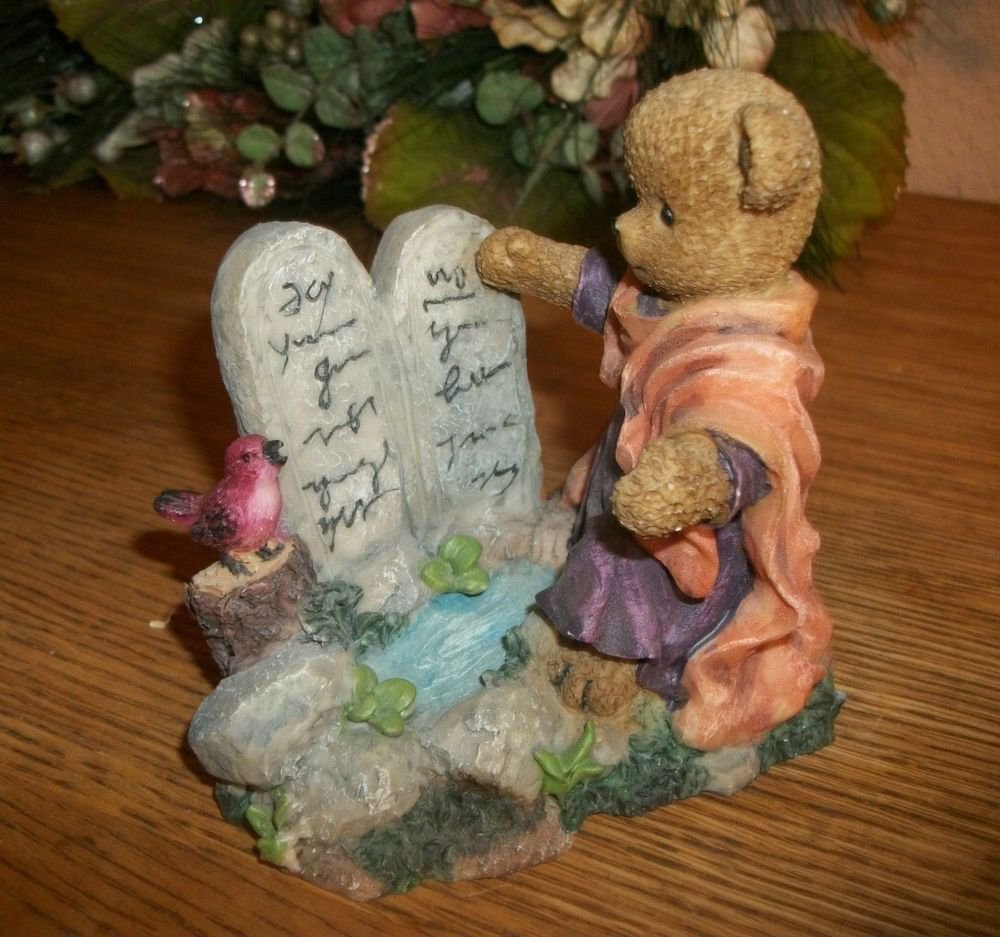 Berry Hills Bears Ten Commandments Moses Bear Figurine Christian Home Decor