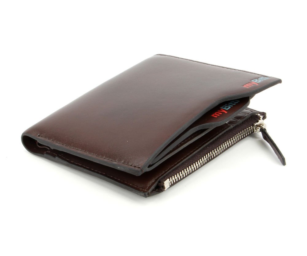 Genuine Leather Men's Bifold Wallet Purse Card Cash Receipt Holder Organizer NEW