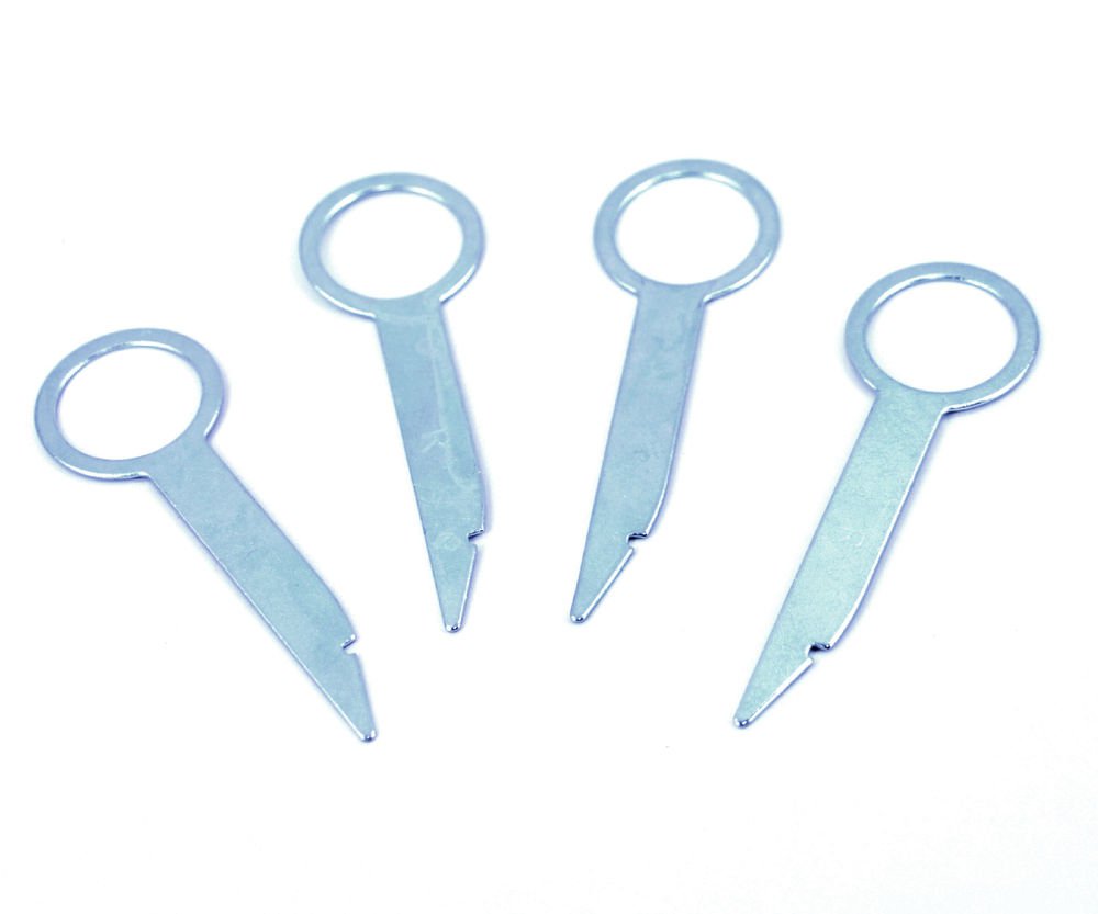 Xtenzi Audi VW Mercedes Double Din Radio Removal Key Tool set (2 Pair) New