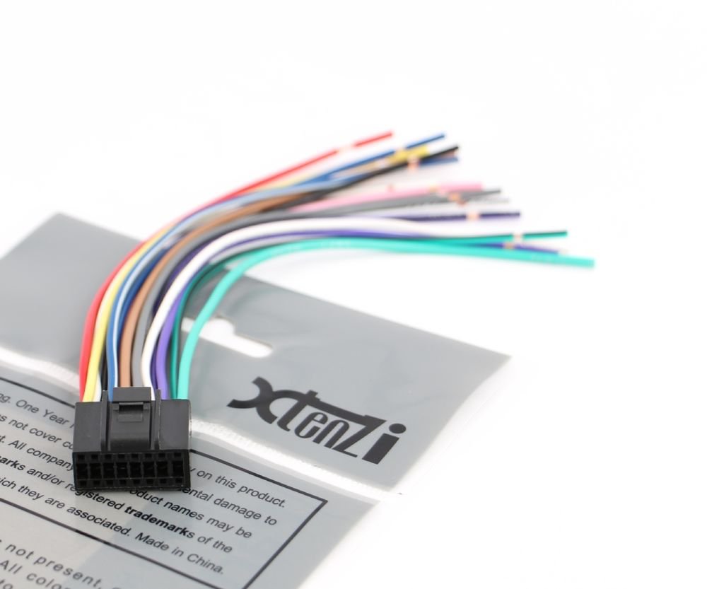 Xtenzi 16 Pin Radio Wire Harness for Power Acoustik PTID7002NR & More