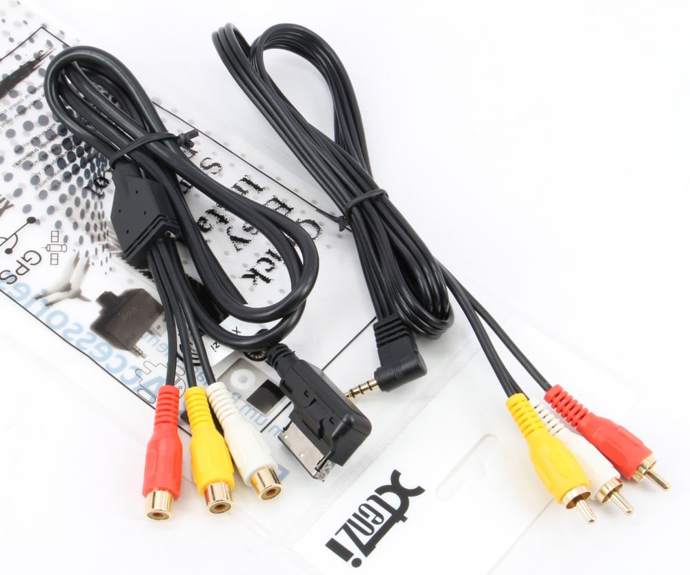 Xtenzi Audio Video Cable For Audi AMI MMI 3RCA PHONO 4F0051510AA AUDI A7 Q7 S7 w