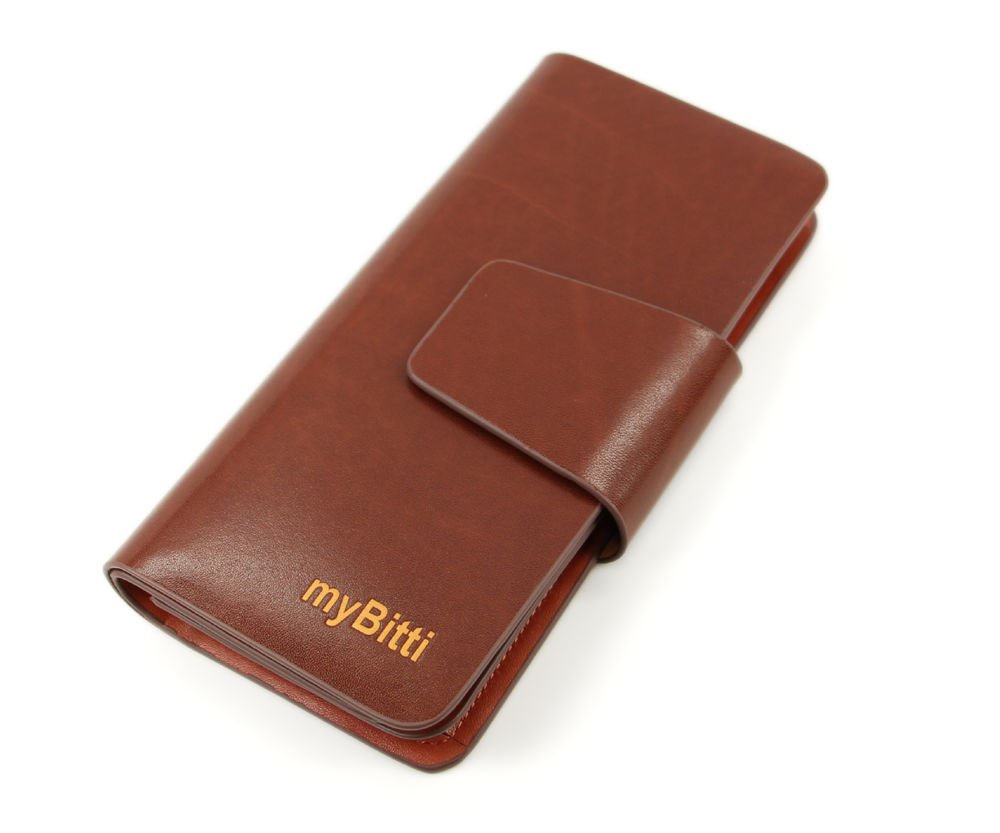 New Business Style Men's Genuine Spainsh cow Leather Wallet with 24 Card slots