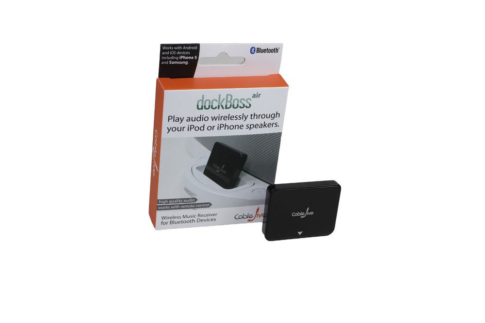 Cablejive Wireless Bluetooth Music Receiver 30Pin Audio Dock iPhone Samsung