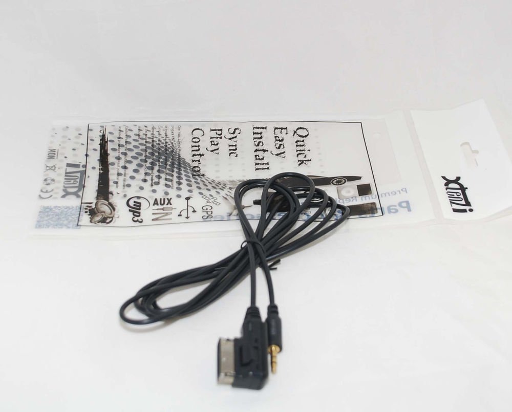 Xtenzi Extra Long 2 Meter Audi MDI AMI MMI Cable Connect Ipod Iphone Mini 3.5