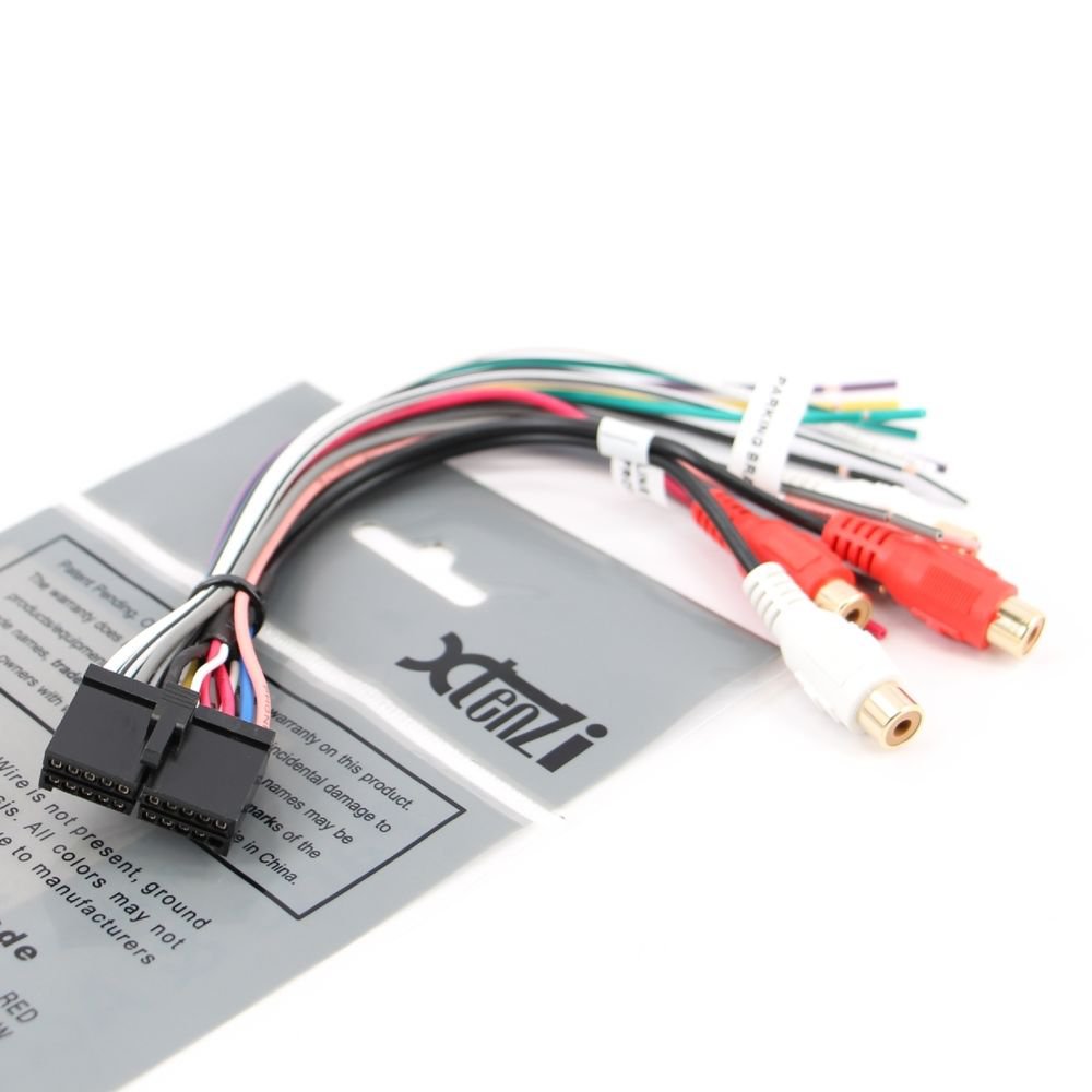 DUAL-XDVD8180-20PIN-CD-MP3-DVD-TV-POWER-WIRE-HARNSS
