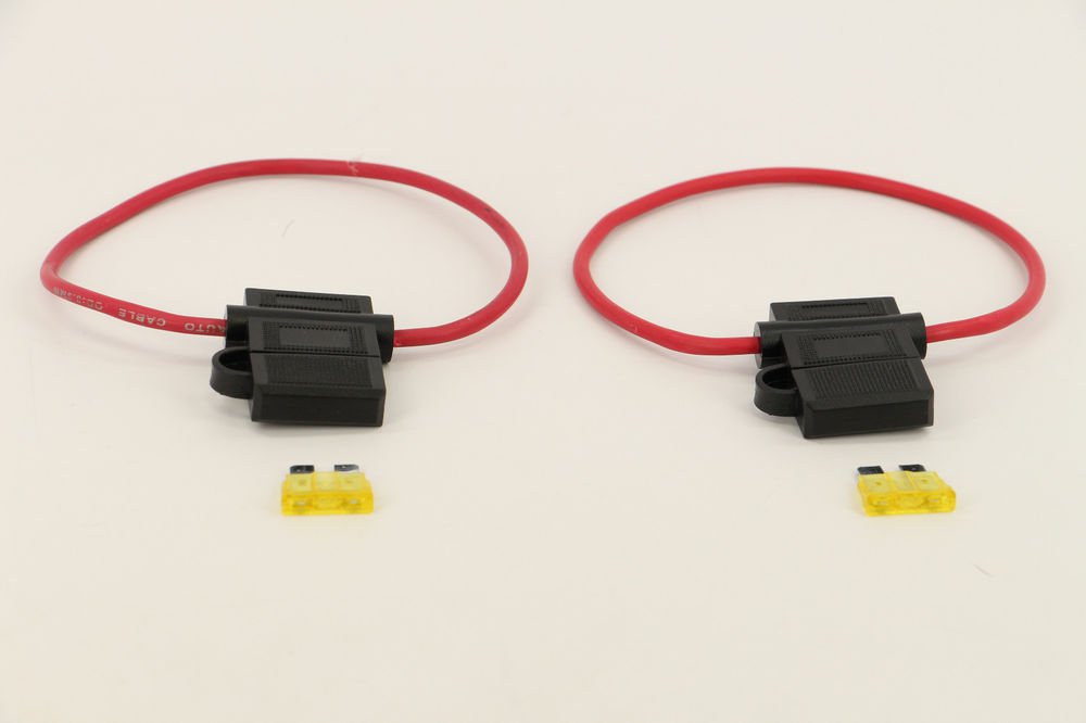 Xtenzi Heavy Duty 20-Amp 12-Gauge In-Line Fuse Holder ATO/ATC