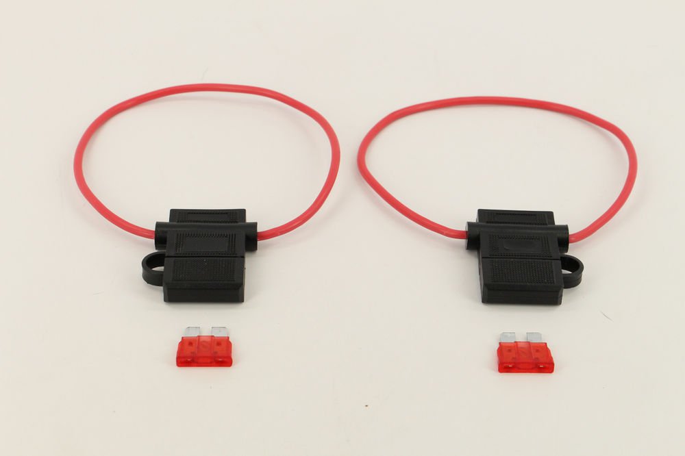 Xtenzi Heavy Duty 10-Amp 14-Gauge In-Line Fuse Holder ATO/ATC