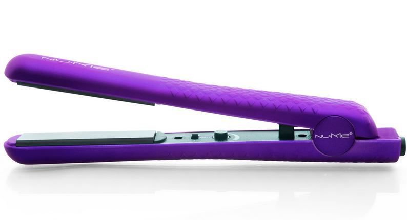 NuMe Silhouette 100% Ceramic Tourmaline Infused Flat Iron purple