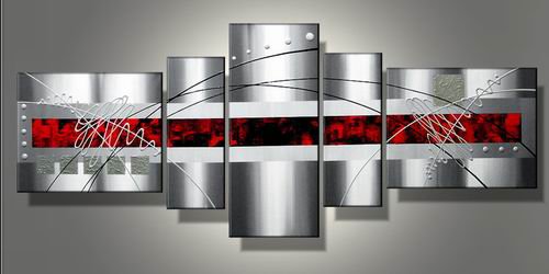Jauary -Abstract-handmade painting-set of 5pcs