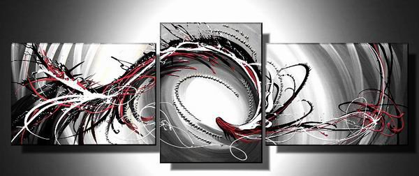 Winter -Abstract-handmade oil painting-set of 3pcs