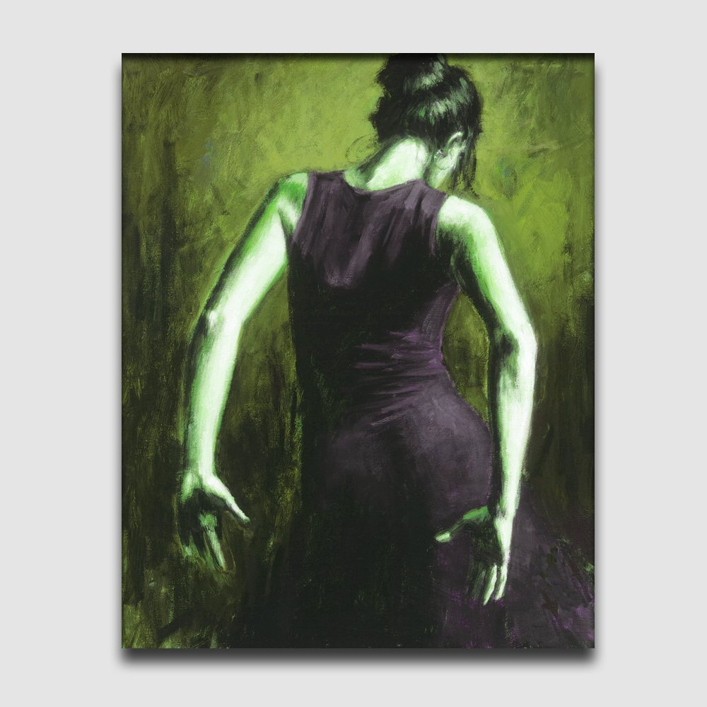 Dancer-people-textured painting-canvas oil painting handmade