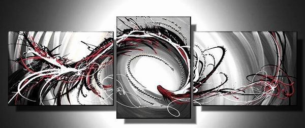Winter -Abstract-handmade oil painting-set of 3pcs