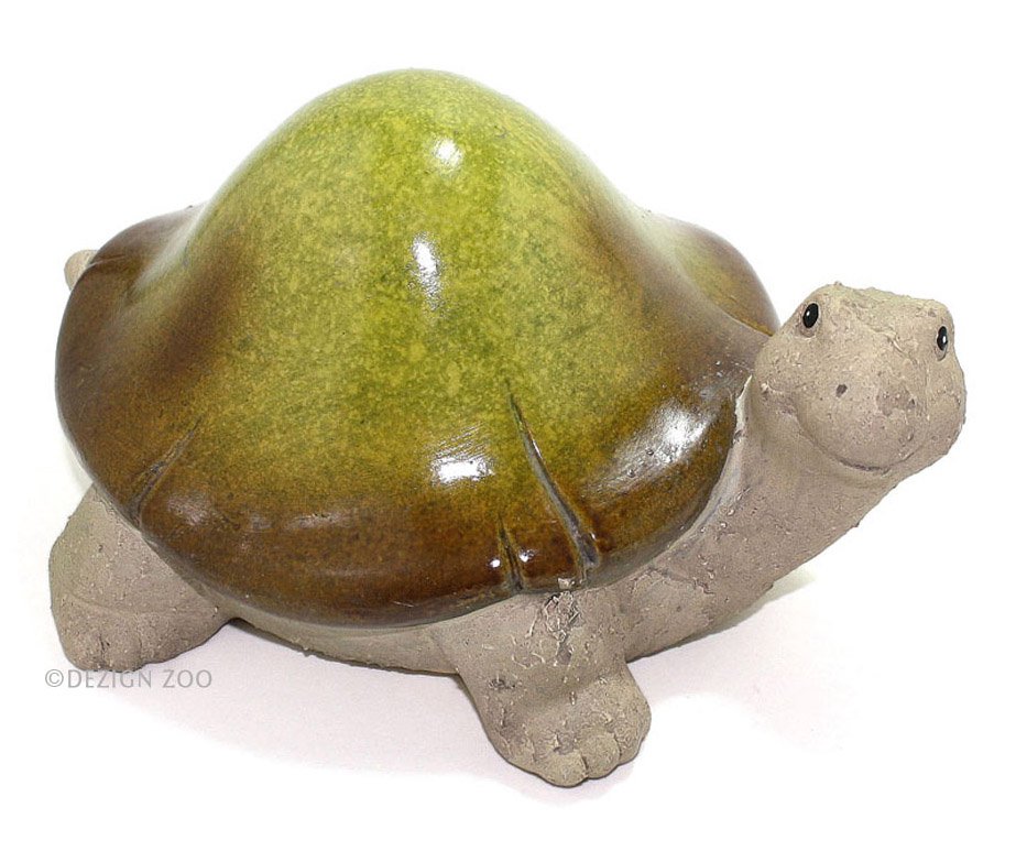 Stoneware Ceramic Turtle Home and Garden Figurine