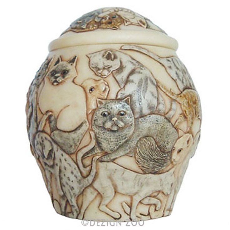 Cats Galore Jardinia Cat Cachepot Memorial Urn