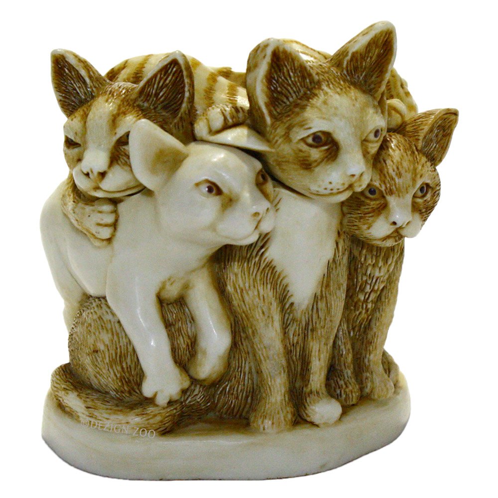 Harmony Kingdom TJCA3 Furball Cat Figurine Box - Retired
