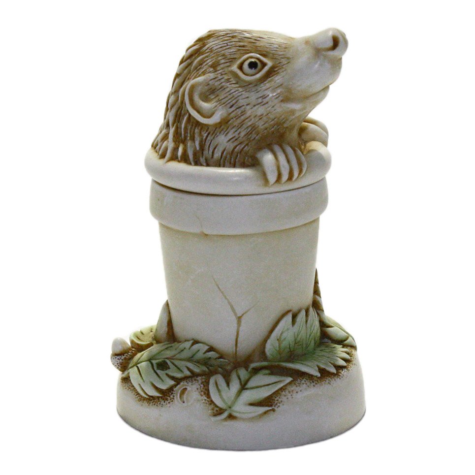 Harmony Kingdom TJHE4 Pot Sticker Hedgehog in Flower Pot
