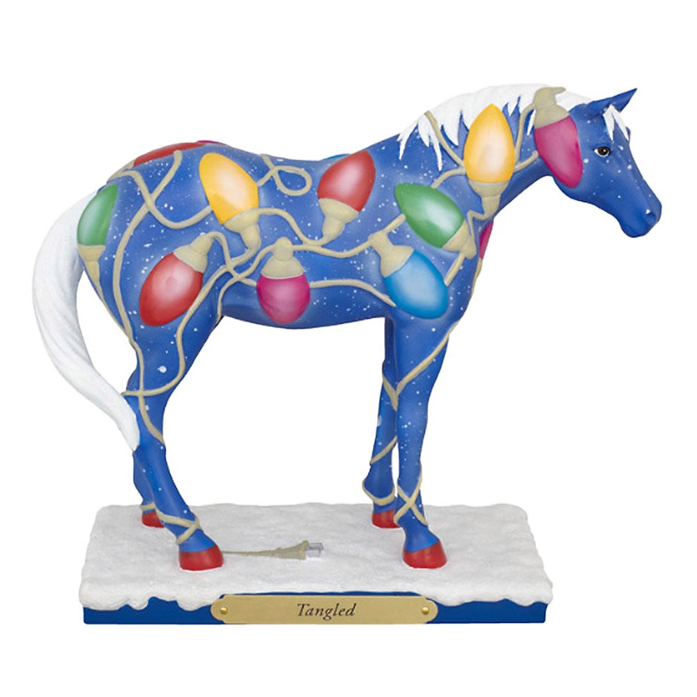 1E #1028 Trail of Painted Ponies Tangled Horse Figurine