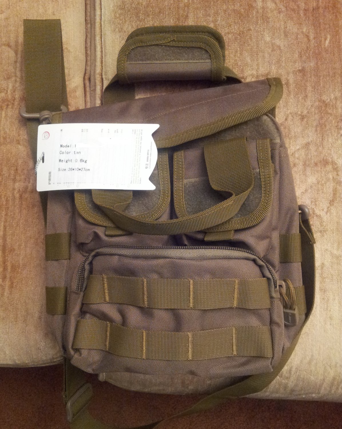 Military bag square shape