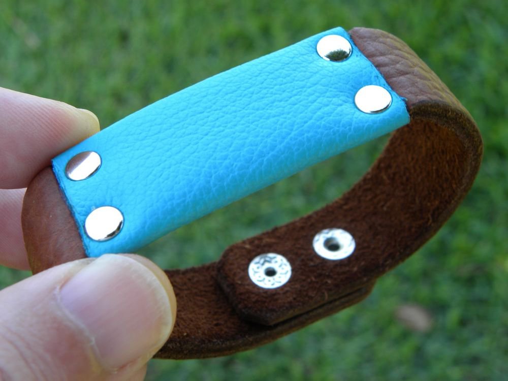 Handmade leather cuff Bracelet Authentic Buffalo Leather Indian style