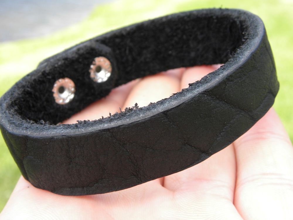 Handmade Authentic Bracelets Genuine Buffalo Leather cuff wristband