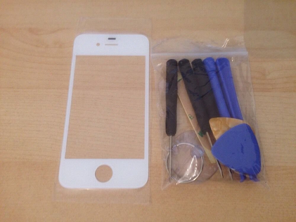 Iphone 4/4S replacement glass - White