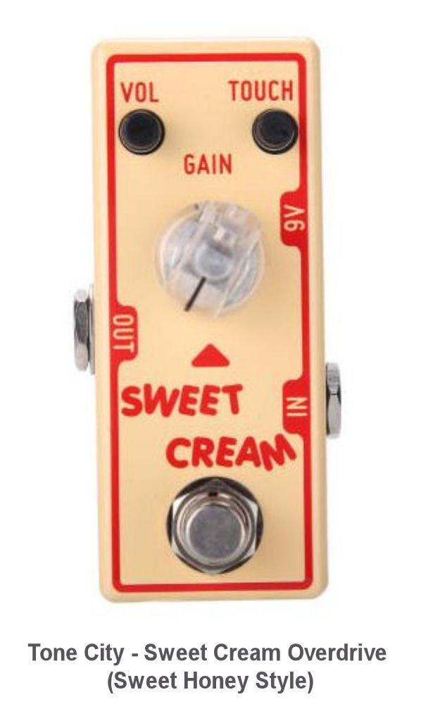 Tone City Sweet Cream Overdrive TC-T3 EffEct Pedal Micro as Mooer Hand Made True Bypass Ships Free