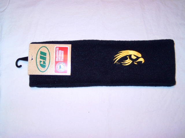 NCAA Iowa Hawkeyes Black Arctic Fleece Headband