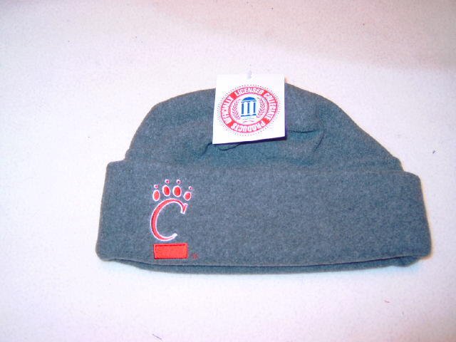 Cincinnati Bearcats Grey Arctic Fleece Cuff Cap NWT