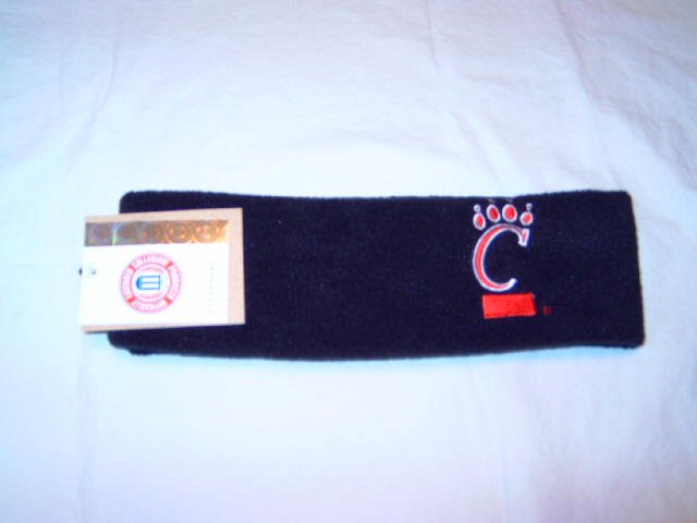 Cincinnati Bearcats Black Arctic Fleece Headband NWT