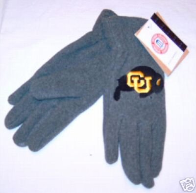Colorado Buffalos Ladies Lightweight Fleece Gloves NWT