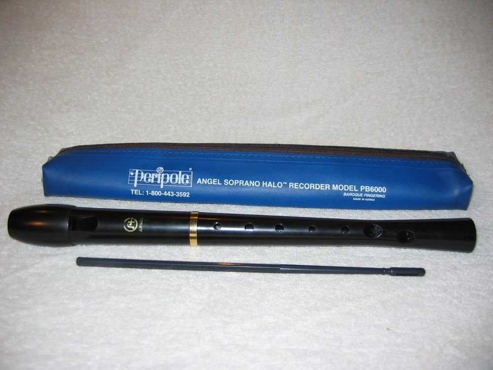 Peripole Angel Soprano Recorder Model PB6000 Baroque Fingering & Case