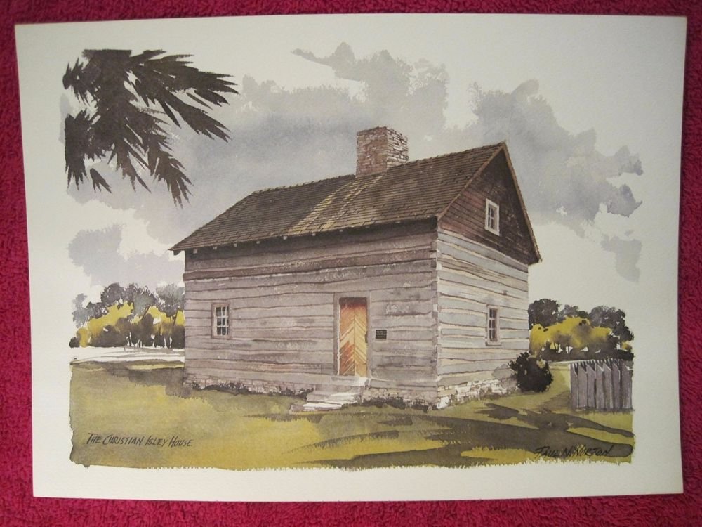 Paul N Norton Watercolor Print Francis McNairy House 12" x 17"