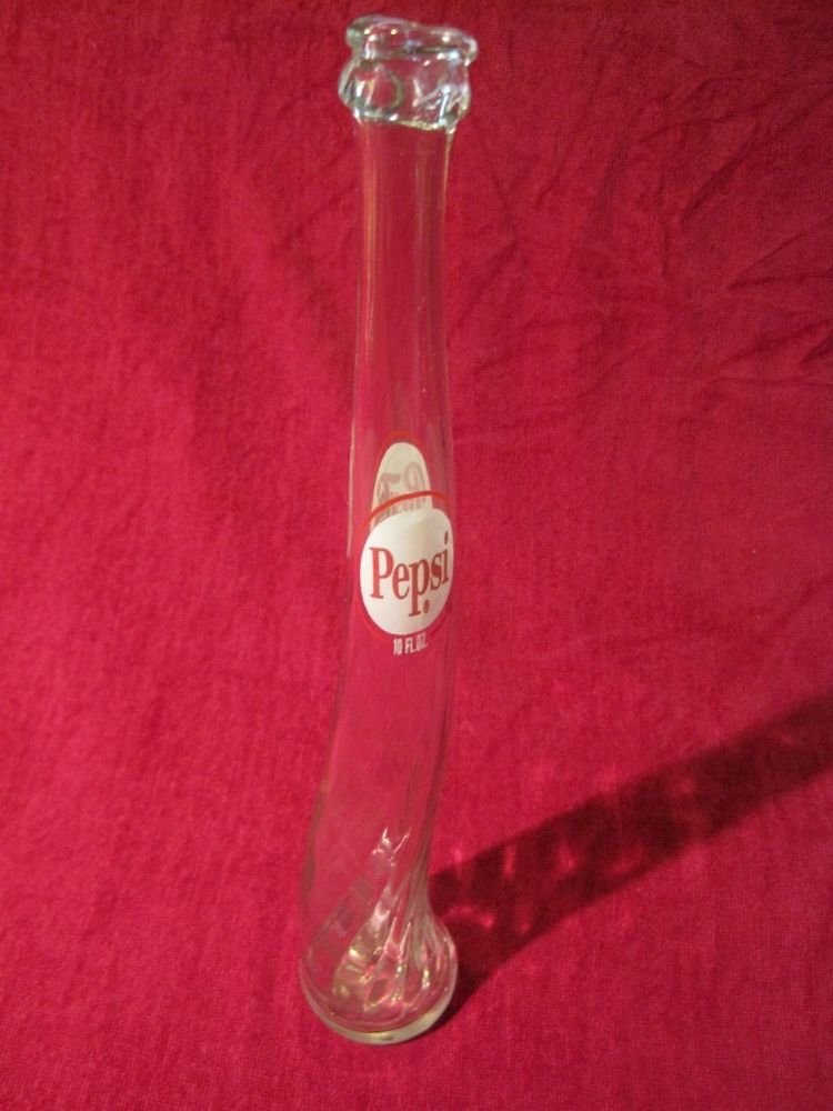 Vintage Stretched Elongated Pepsi Cola 10 Oz Pop Soda Bottle Retro