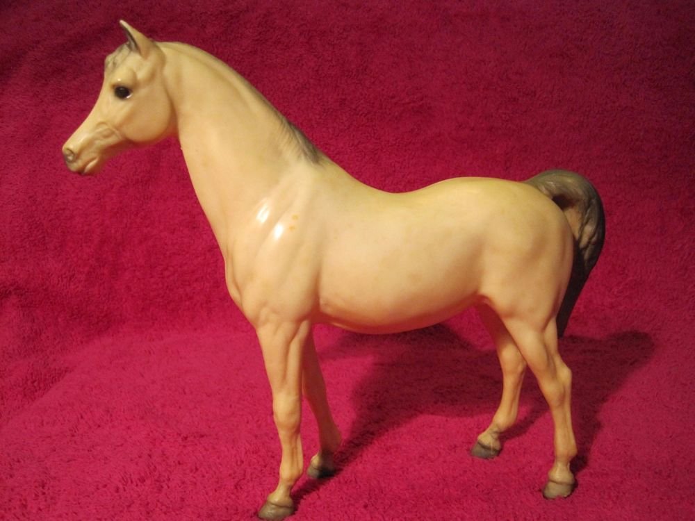 Vintage 1970's Large Breyer Horse Buckskin Dun Perlino Dunlino Roan